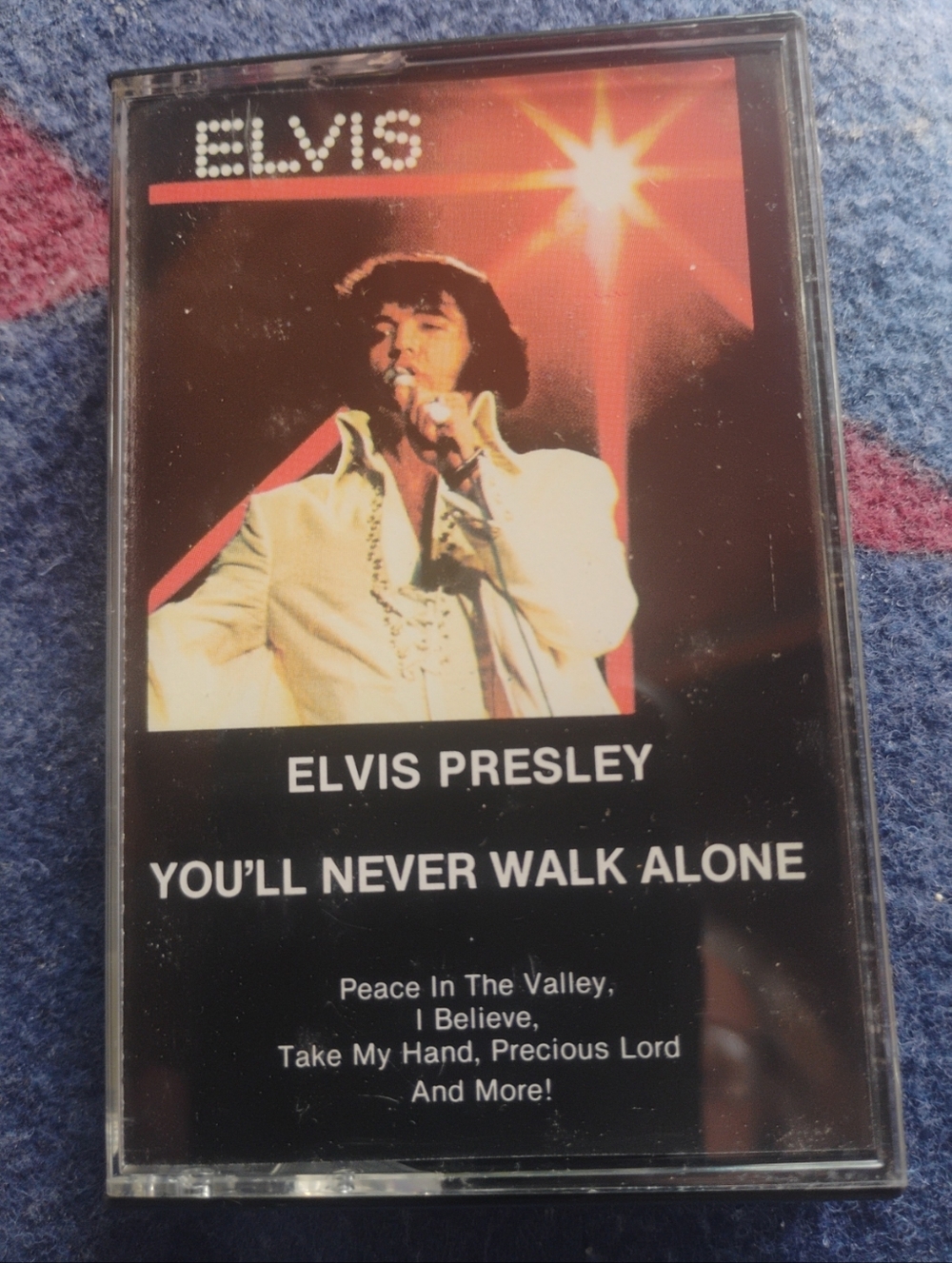 Elvis Presley "You'll Never Walk Alone" Cassette — Black & Red Cover